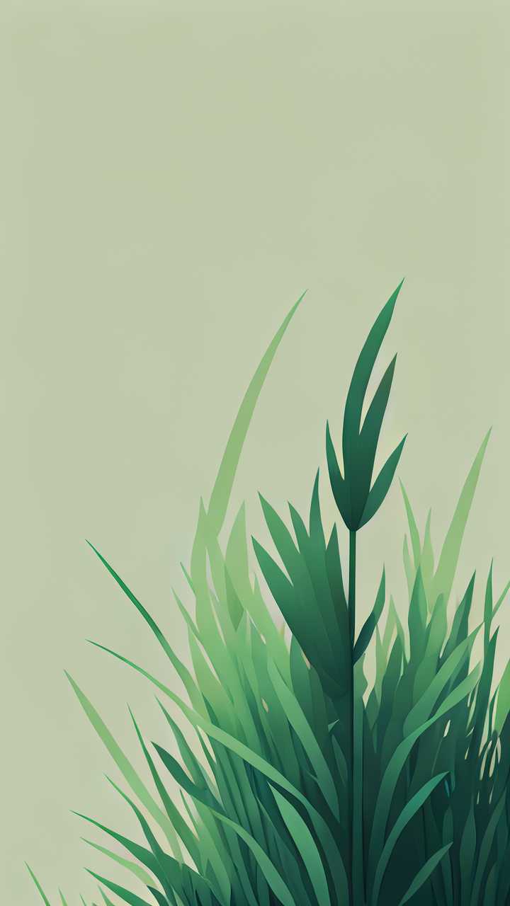 绿色小草清新