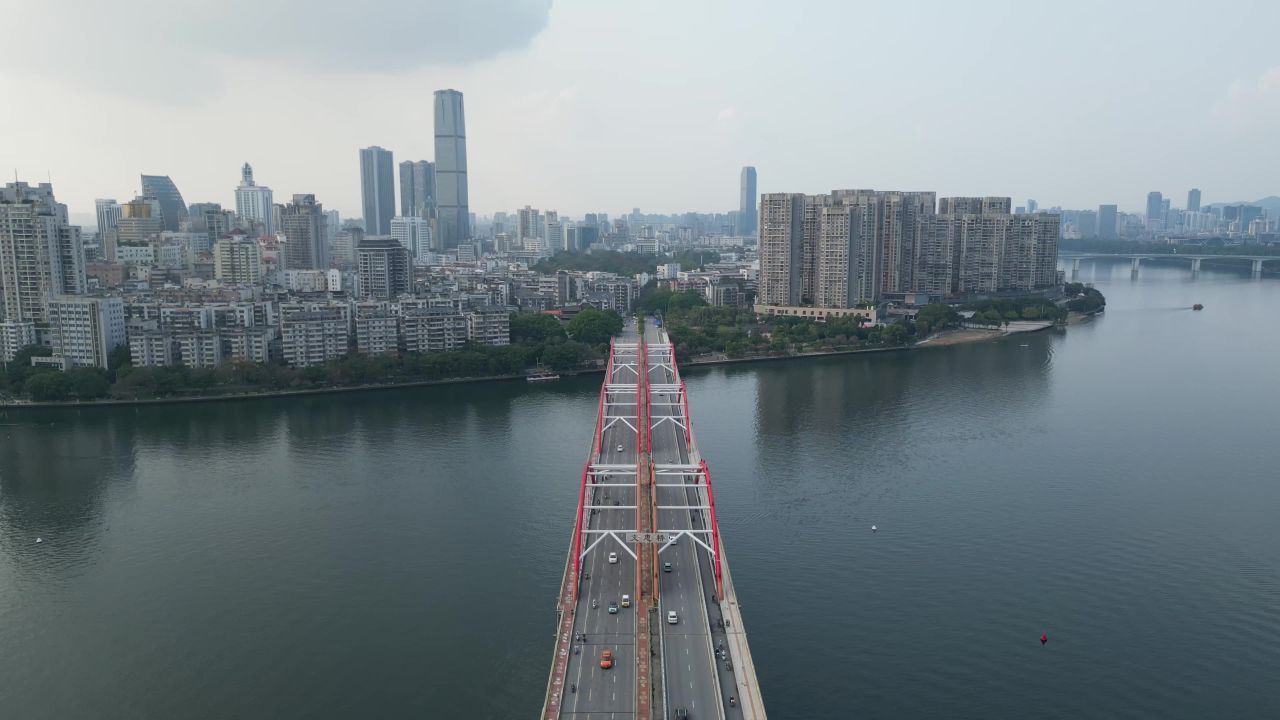  广西柳州文惠桥航拍