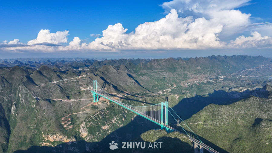 航拍贵州花江峡谷大桥 6