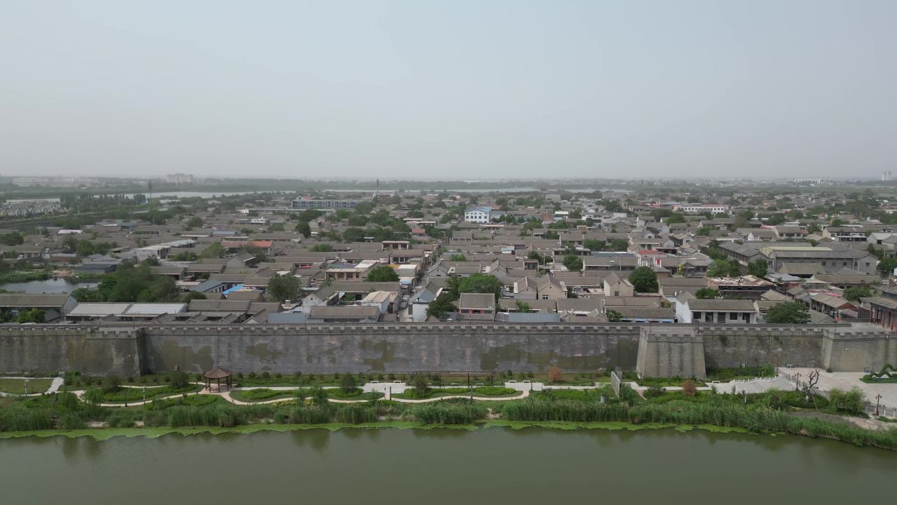 河北邯郸广府古城5A景区航拍