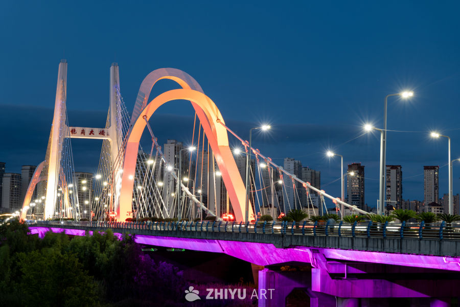 夜景下的城市大桥 43