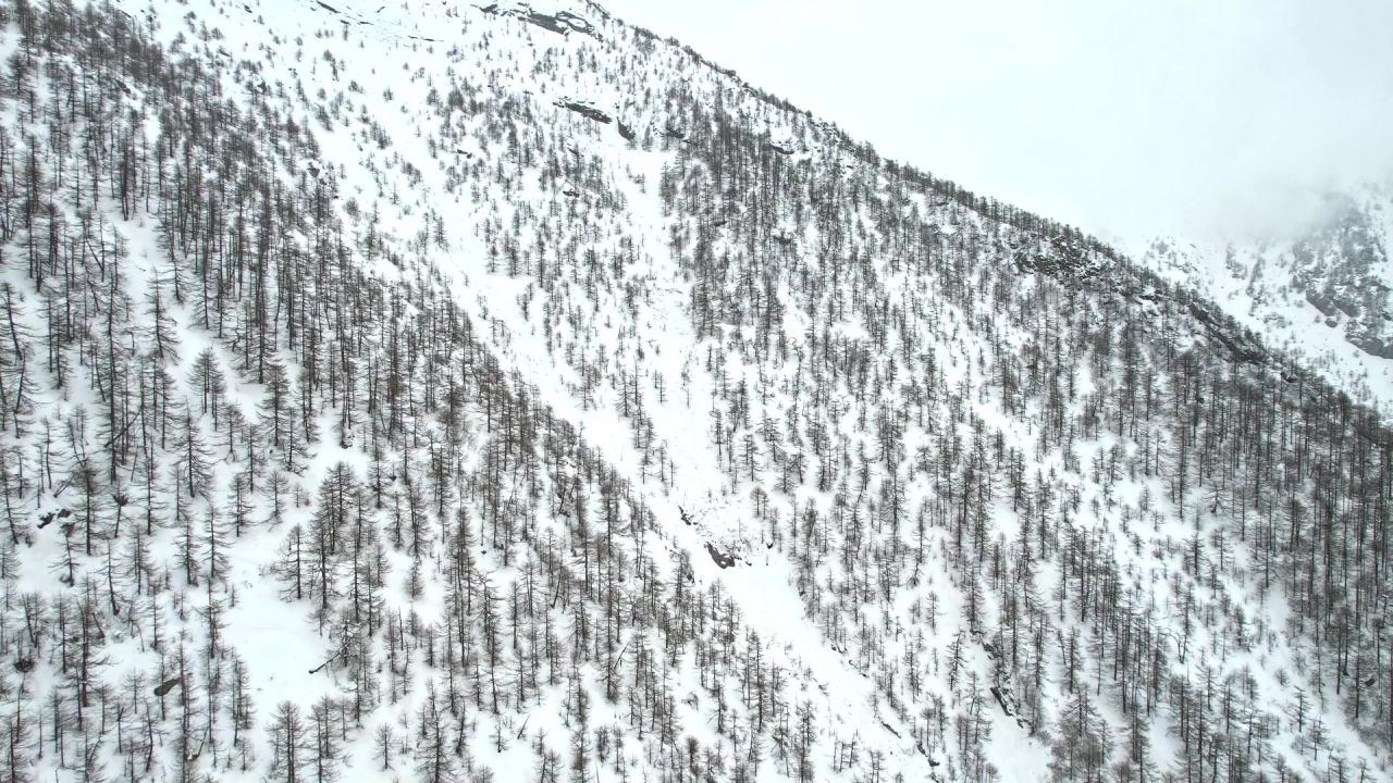 太白山云海雪景航拍