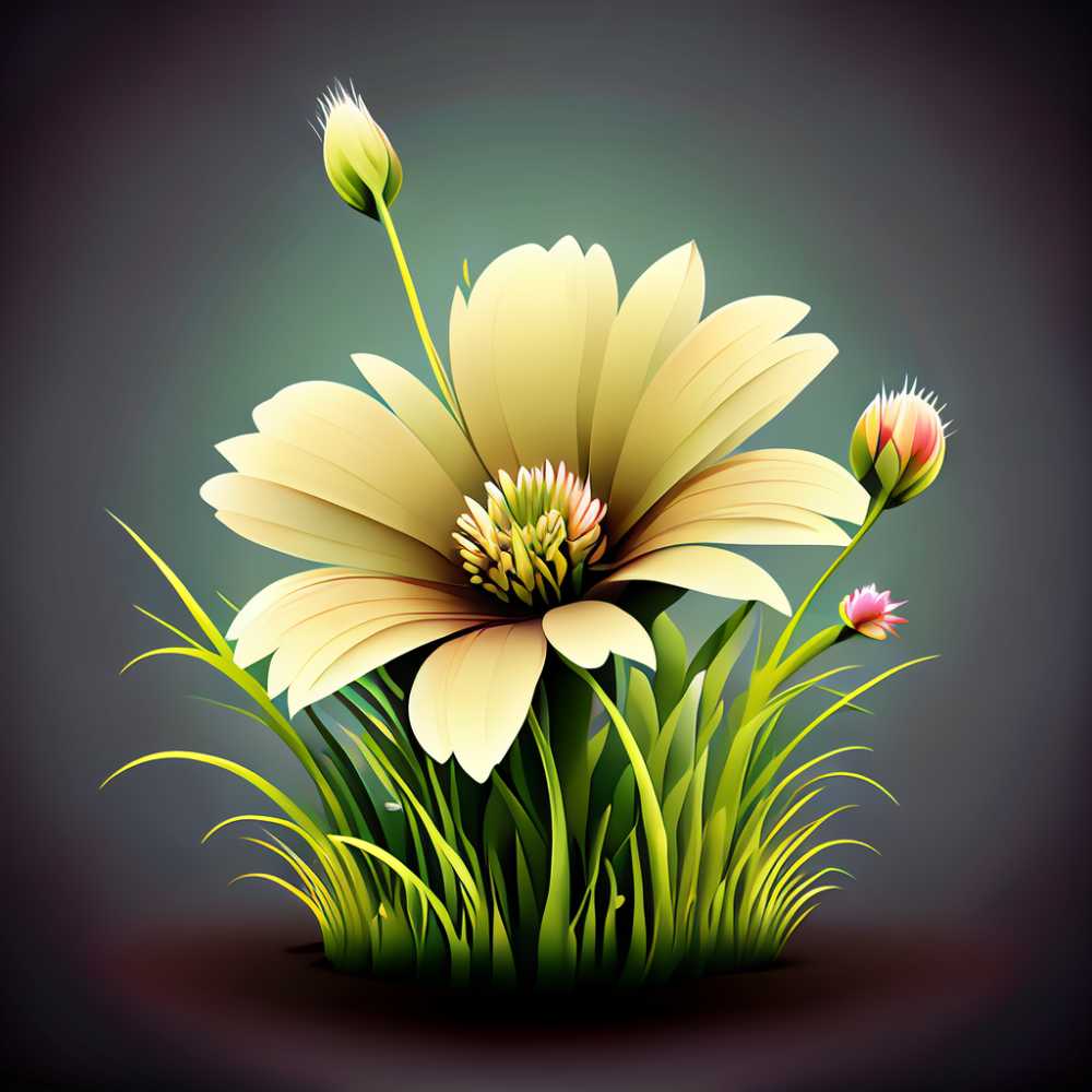 3D小花草