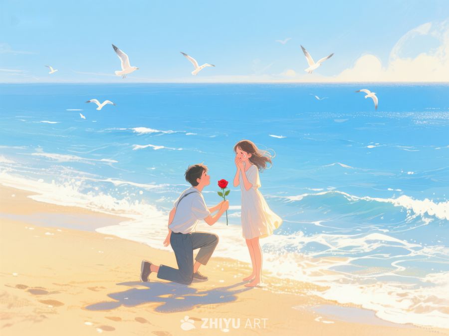 海边求婚，浪漫瞬间 232