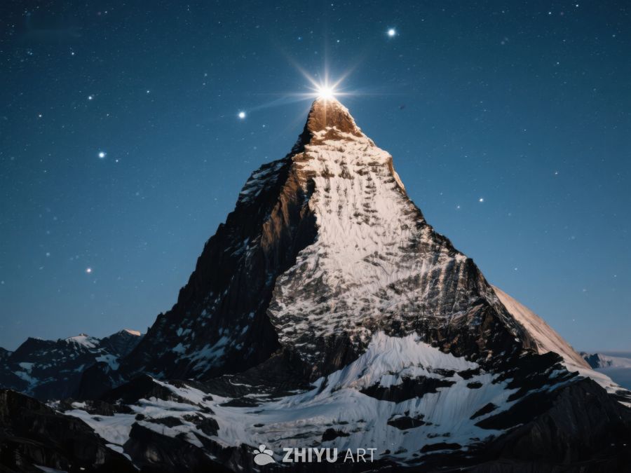 夜空下的雪山之巅 397