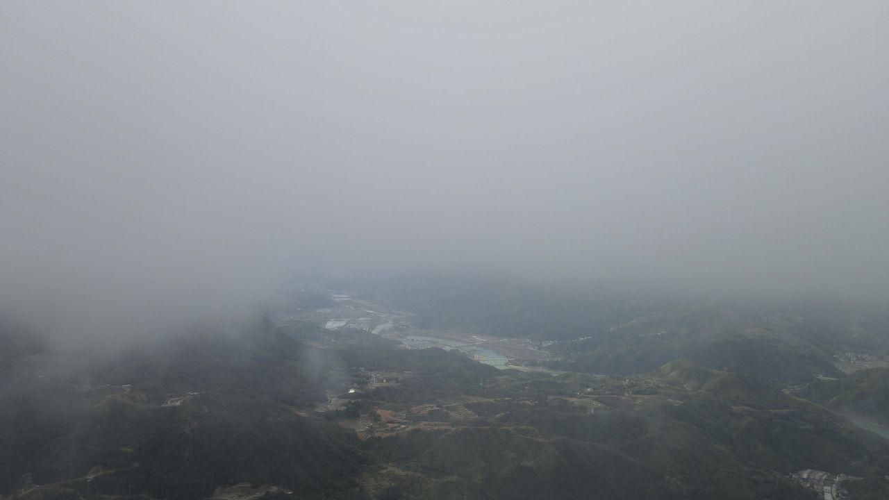 航拍-自然-穿云-阴天-风景-山川 3