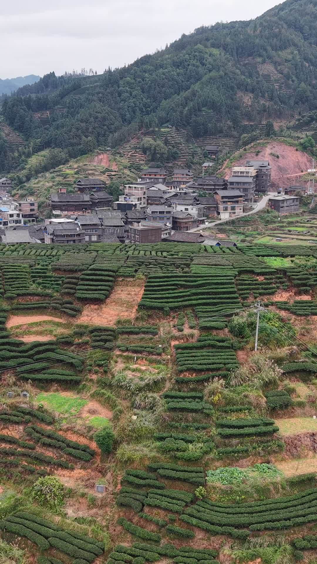 竖版航拍广西柳州程阳八寨5A景区 (11)