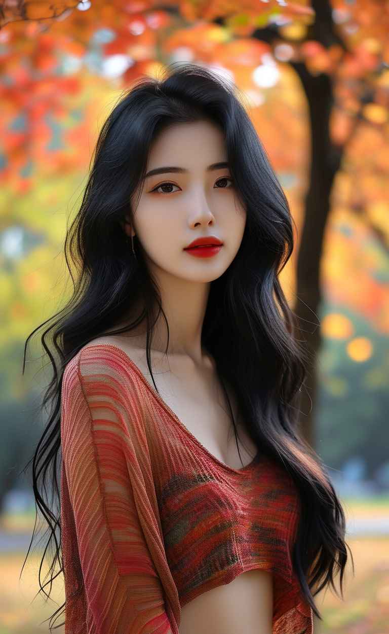 秋天下宽松美女 19