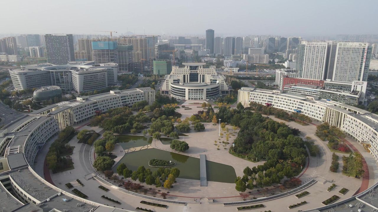 航拍济南齐鲁软件园