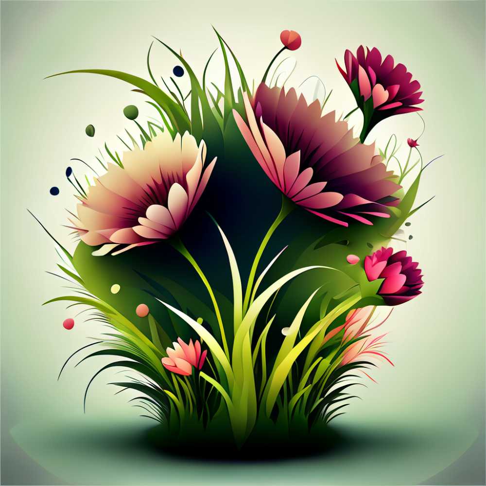 3D小花草