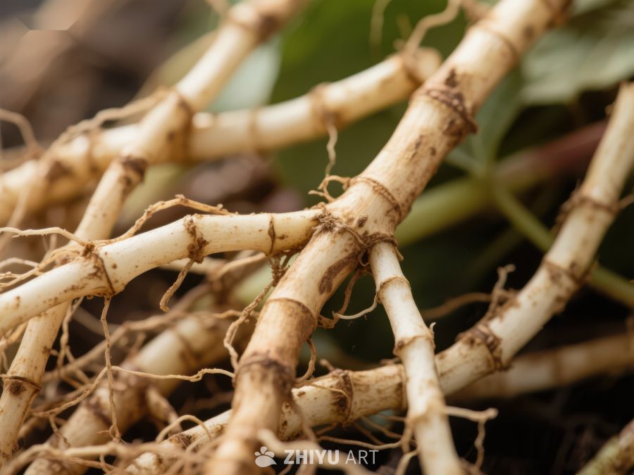 根茎植物的特写镜头 143