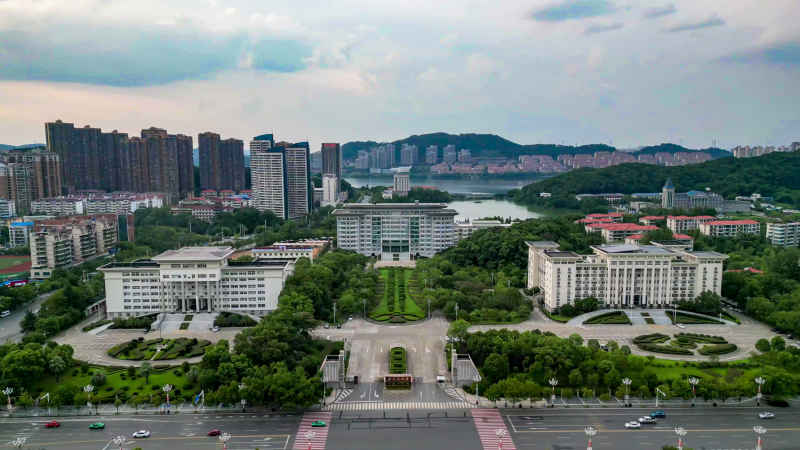 湖北黄石城市风光旅游景区航拍摄影图