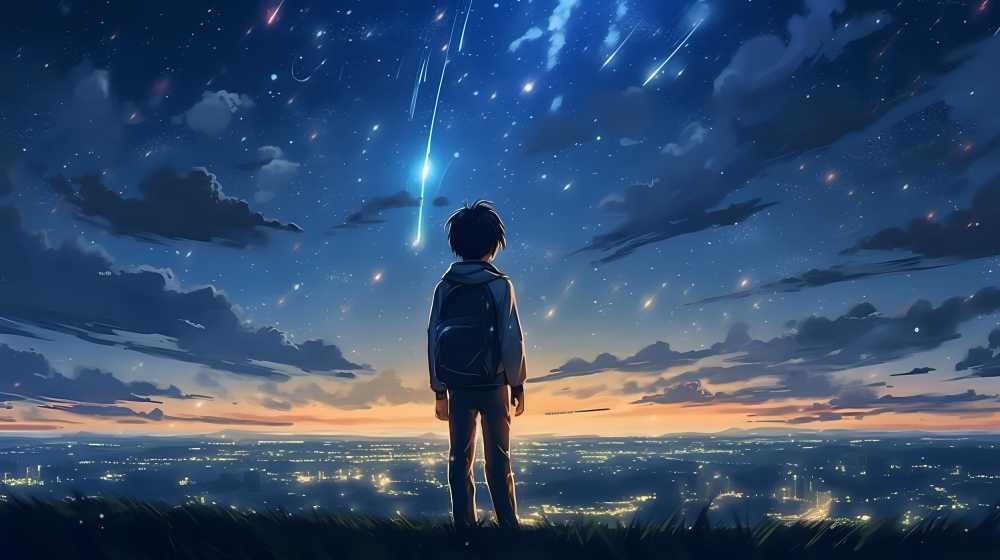 一个人的夜空是多么的美