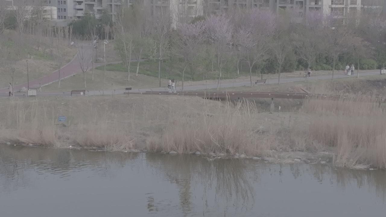 湖畔城市的静谧时光