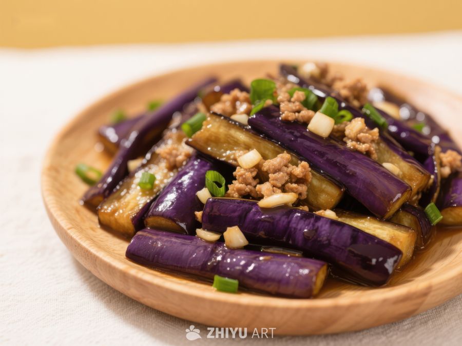 蒜香茄子炒肉末 954