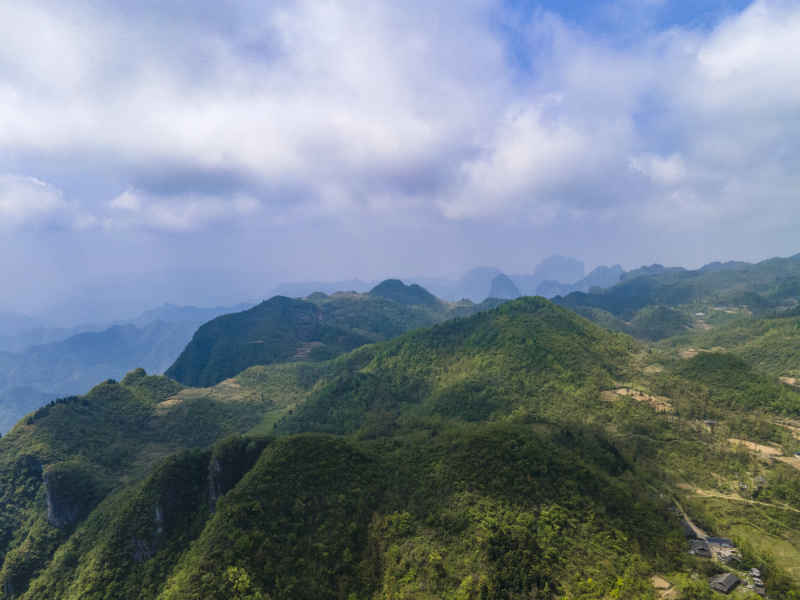 湖南张家界高山山川地貌 