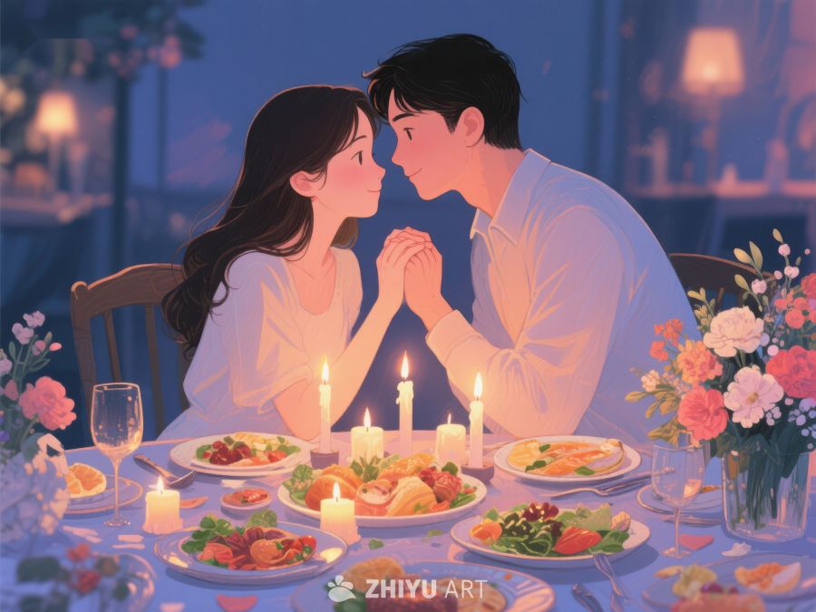 烛光晚餐中的浪漫时刻 1165