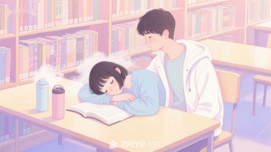 图书馆中温馨的陪伴时刻 336