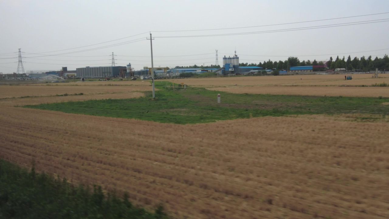 旅途火车窗外风景实拍  
