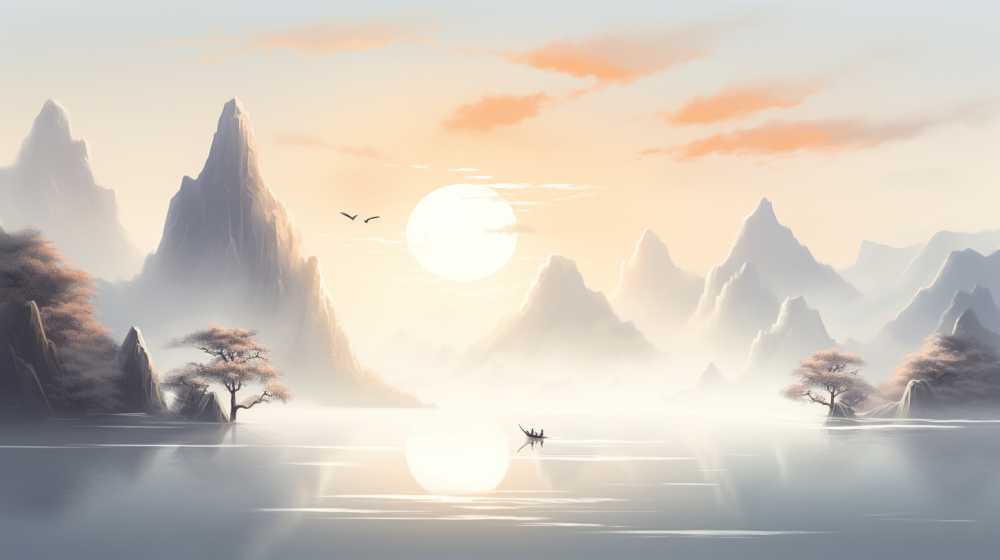 浅色唯美背景艺术图