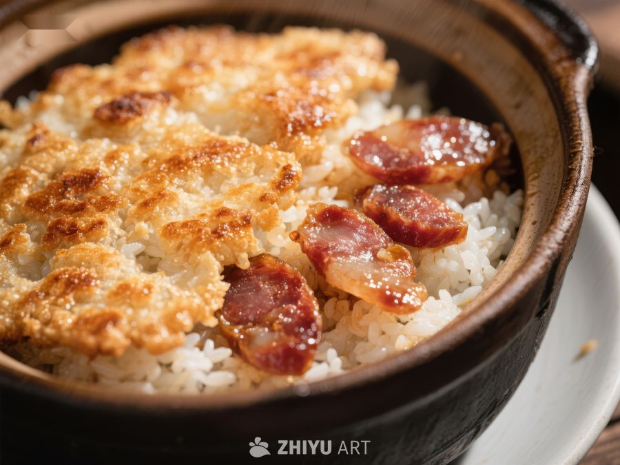 煲仔饭：香脆锅巴与腊肠的完美结合 13