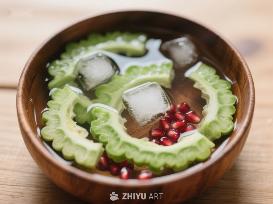苦瓜冰糖水配石榴籽 138