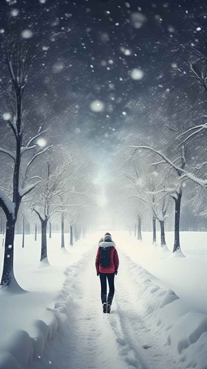 美丽冬季雪景 59