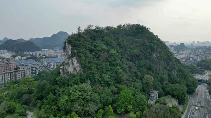  广西柳州盘龙公园航拍