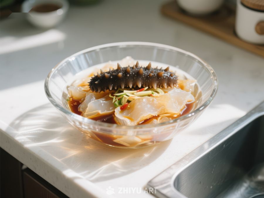 海参拌凉粉，清新美味的家常菜 182