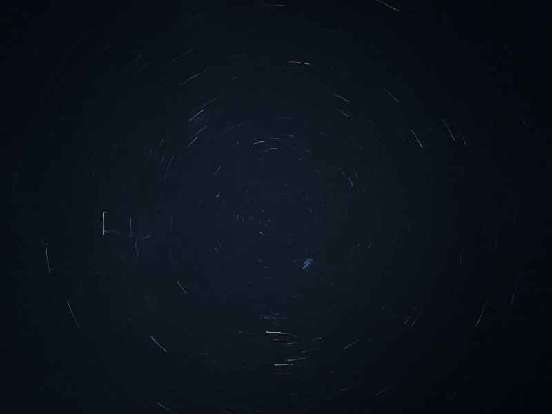 湘西八面山星空轨迹