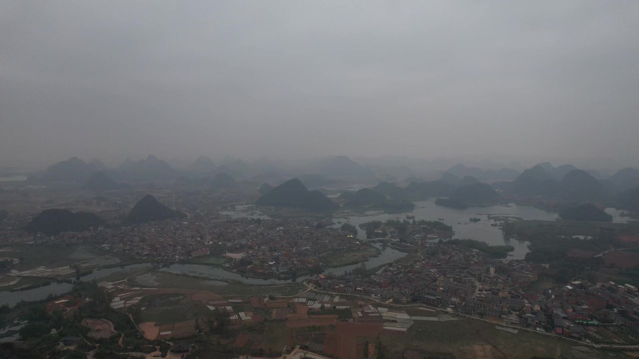  云南普者黑5A景区航拍 