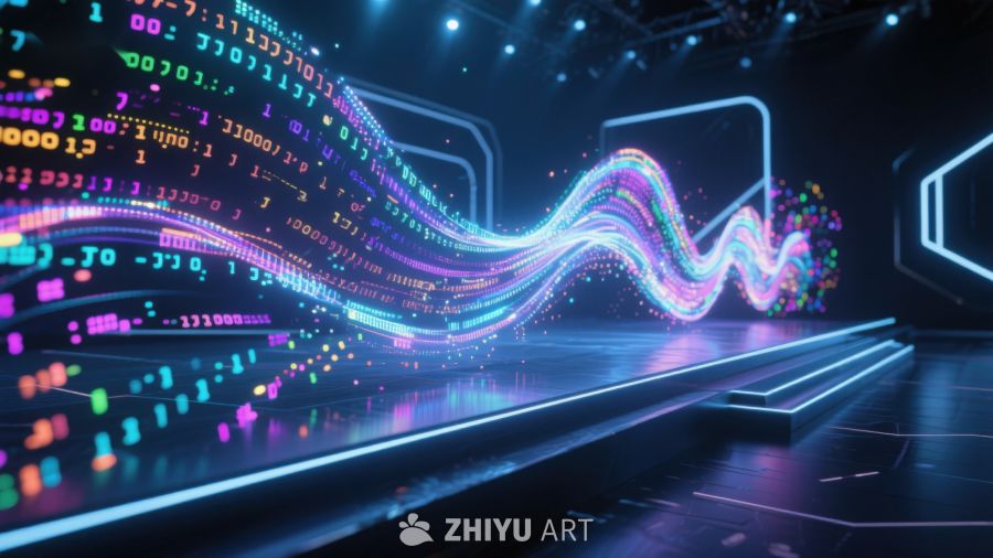 数字数据流的未来科技舞台 527