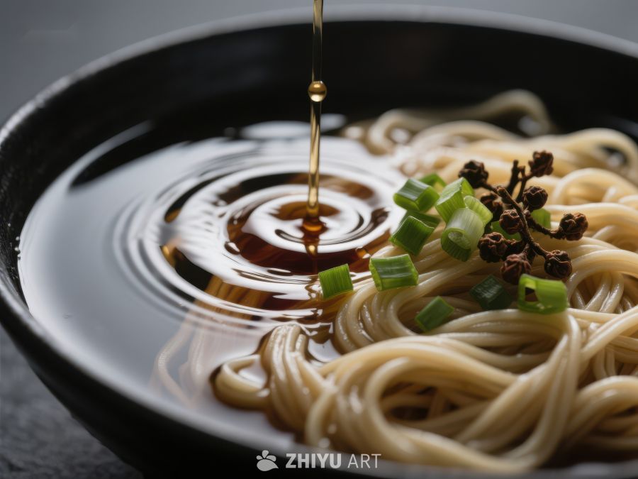 热油滴入面条汤中 1326