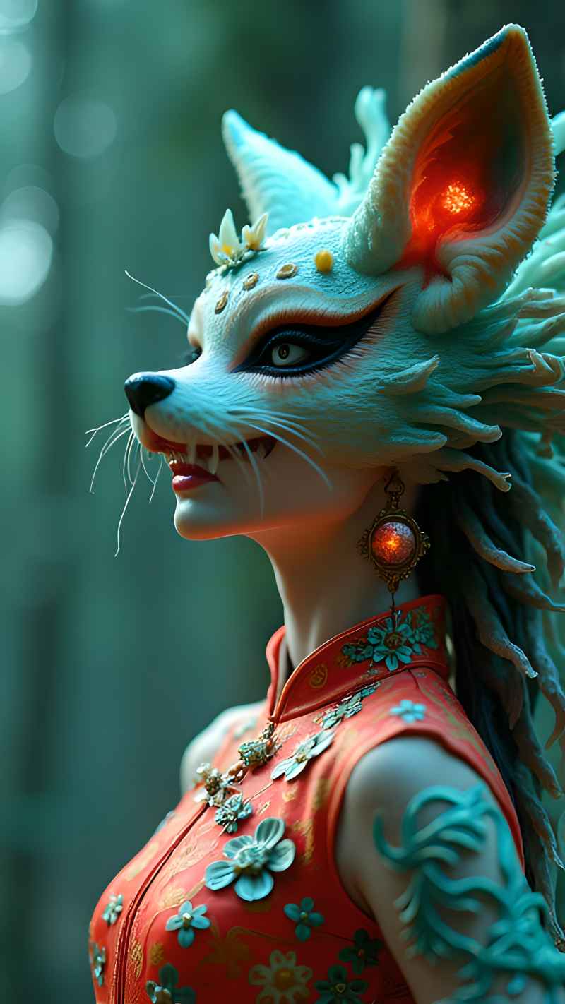 古风狐狸美女半人半妖 18