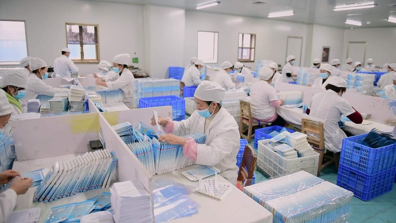 医疗医药药物生产线药业制药包装贴签车间