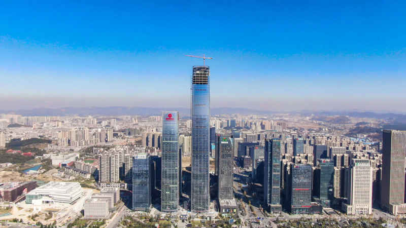 贵州贵阳城市建设航拍摄影图