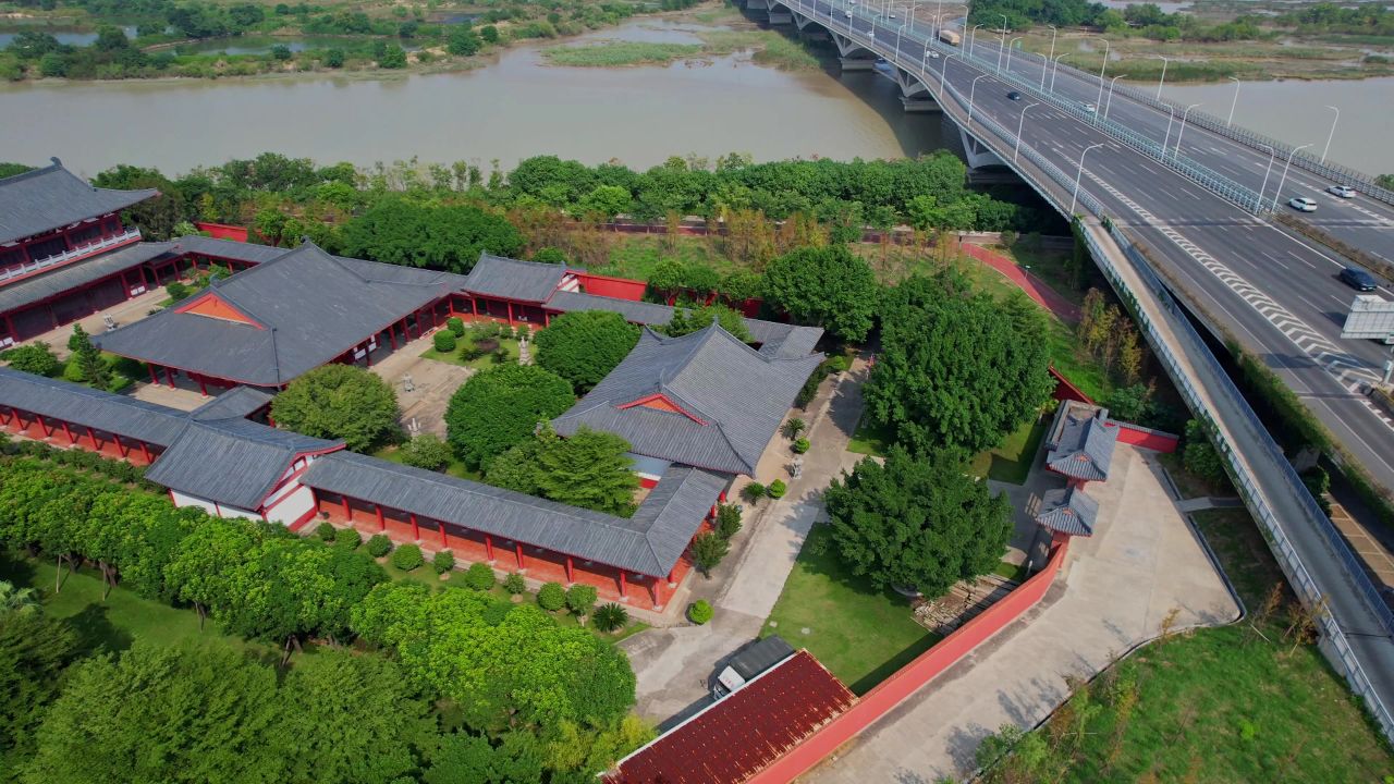 航拍福州慈航寺景观