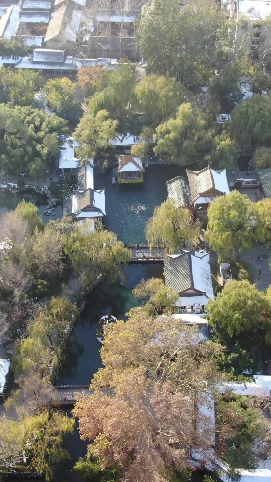 古韵园林冬日景色