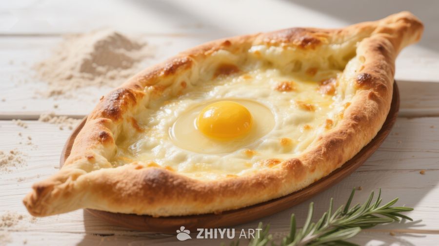 格鲁吉亚传统美食阿达哈里披萨
