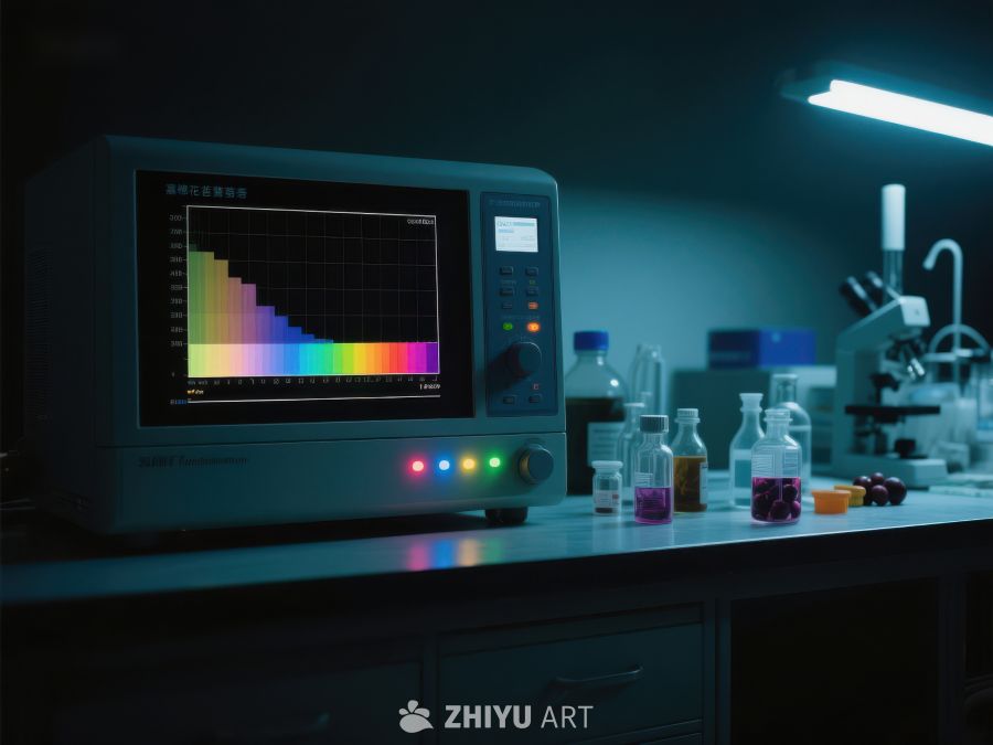 实验室中的光谱分析仪 446