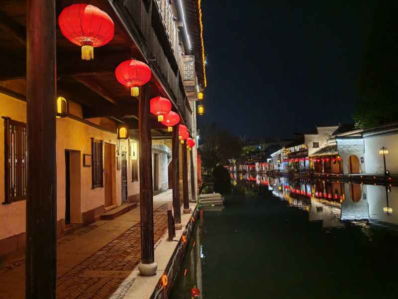古镇夜色 水乡人家 11