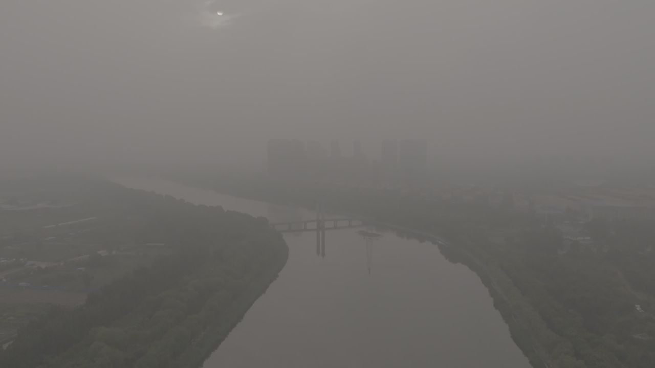 雾中河岸