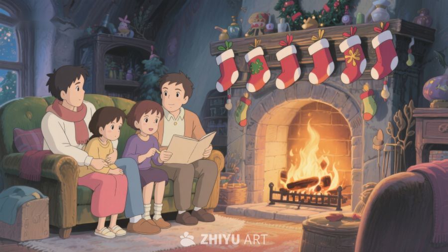 温馨家庭圣诞夜共读故事 248