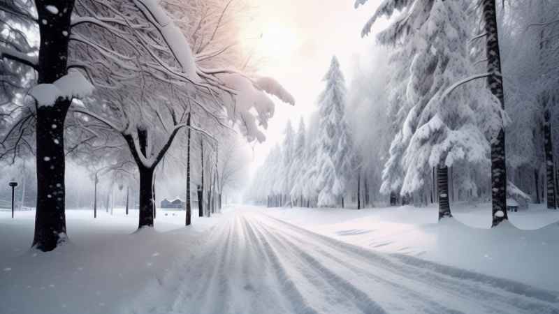 美丽冬季雪景 88