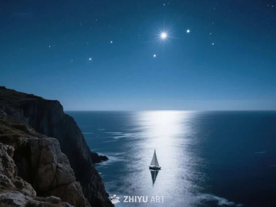 夜海孤帆，星光璀璨 248
