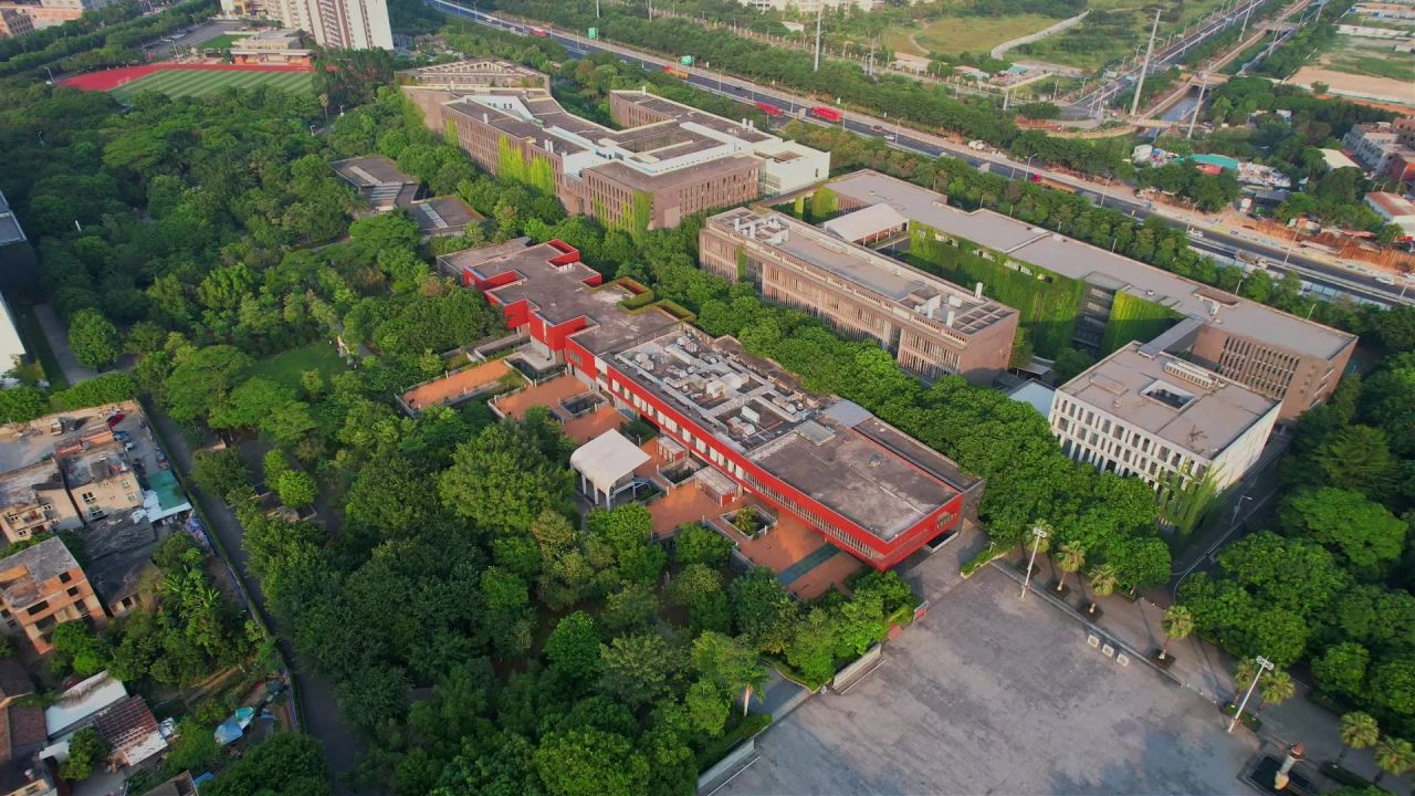 航拍厦门工学院景观