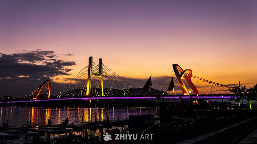 夕阳下的大桥 4