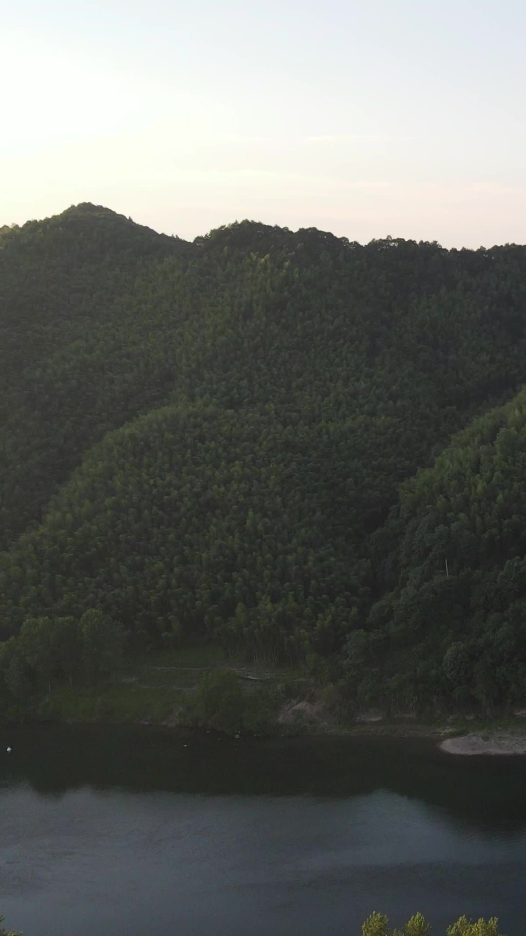 大自然山川河流风光竖屏航拍
