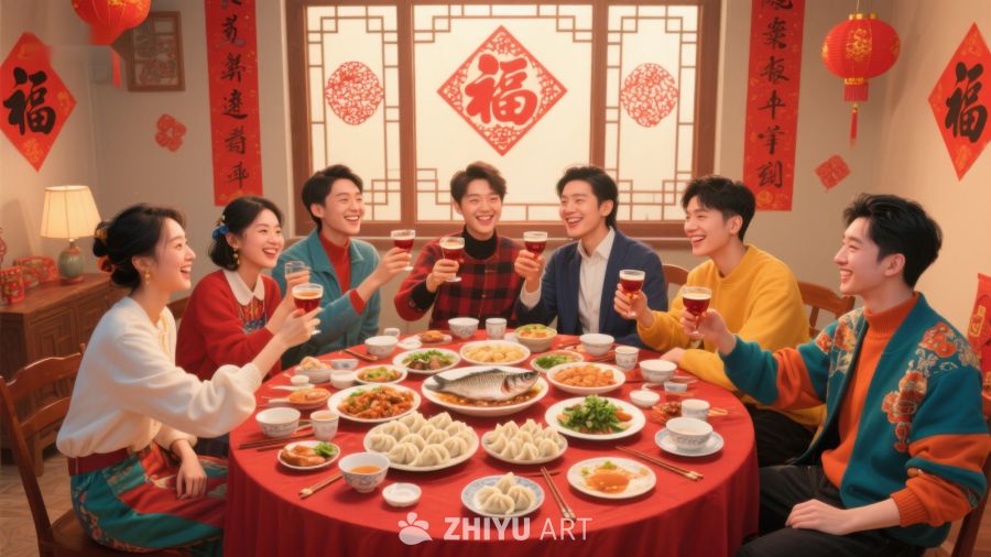 家人围坐共庆团圆佳节 435