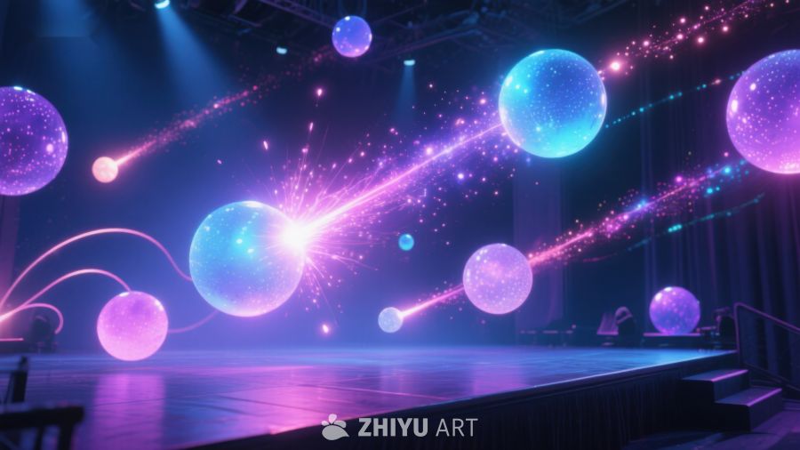 舞台上的光球与星轨 771